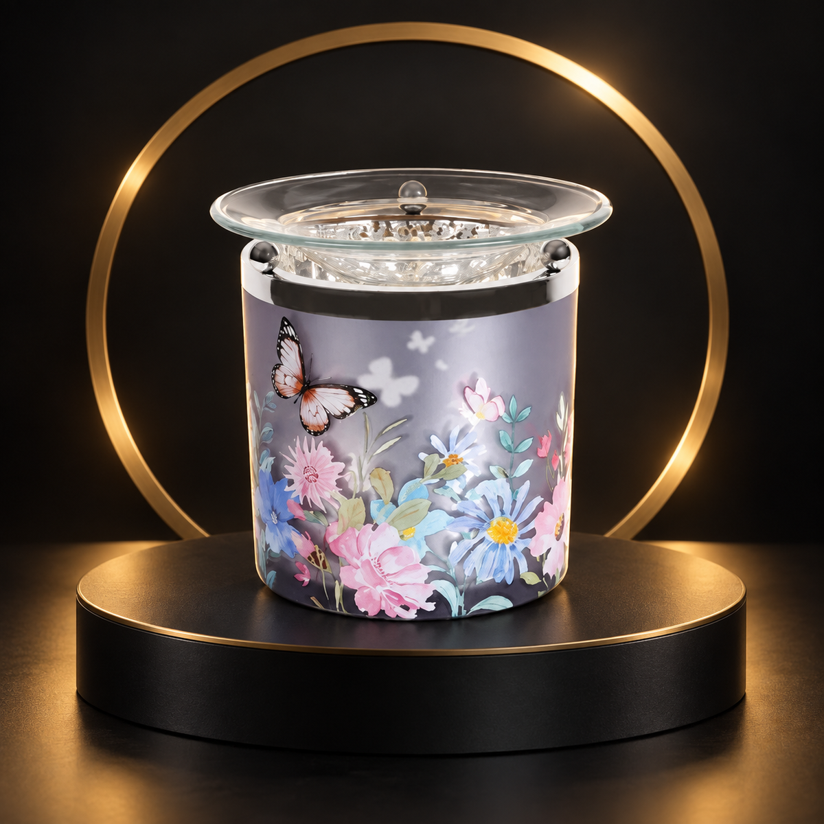 Aroma Tea Light Burners collection at Boutique Aroma in black and gold