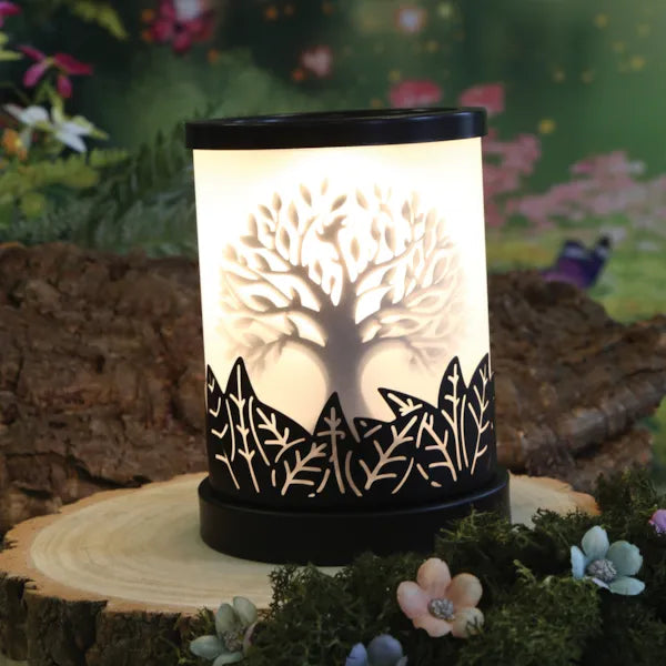 Electric Melter Tree Of Life Black 15cm – product image 3 | Boutique Aroma