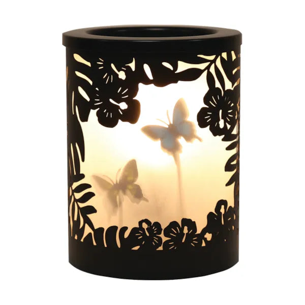 Electric Melter Butterfly Black 15cm | Boutique Aroma