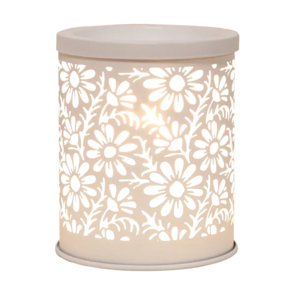 Electric Melter Daisy White 13cm | Boutique Aroma
