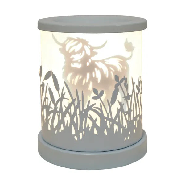 Electric Melter Highland Cow White 15cm | Boutique Aroma