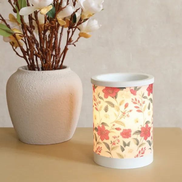 Electric Melter Red Floral 15cm – product image 3 | Boutique Aroma