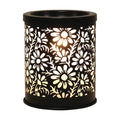 Electric Melter Daisy Black 13cm | Boutique Aroma