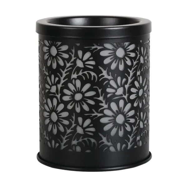 Electric Melter Daisy Black 13cm – product image 2 | Boutique Aroma