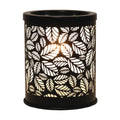 Electric Melter Leaves Black 13cm | Boutique Aroma