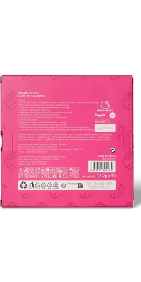 Hello Kitty Pink Tealights Pack 50 – product image 3 | Boutique Aroma