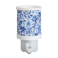 Plug In Melter Blue & White Floral 14cm | Boutique Aroma
