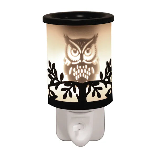 Plug In Owl Black 14cm | Boutique Aroma