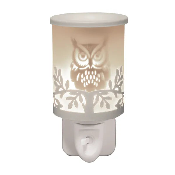 Plug In Owl White 14cm | Boutique Aroma