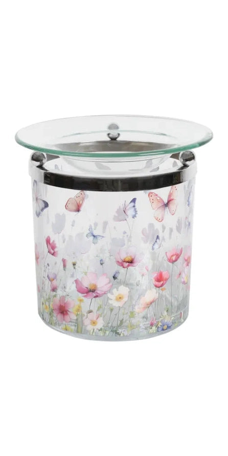 Tealight Wax Melter Butterfly Meadow 10cm | Boutique Aroma