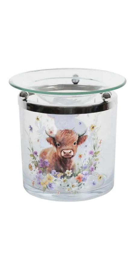 Tealight Wax Melter Highland Cow 10cm | Boutique Aroma