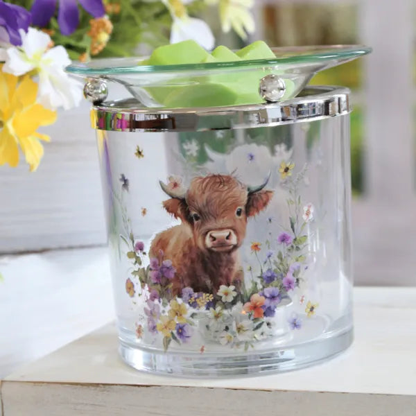 Tealight Wax Melter Highland Cow 10cm – product image 2 | Boutique Aroma