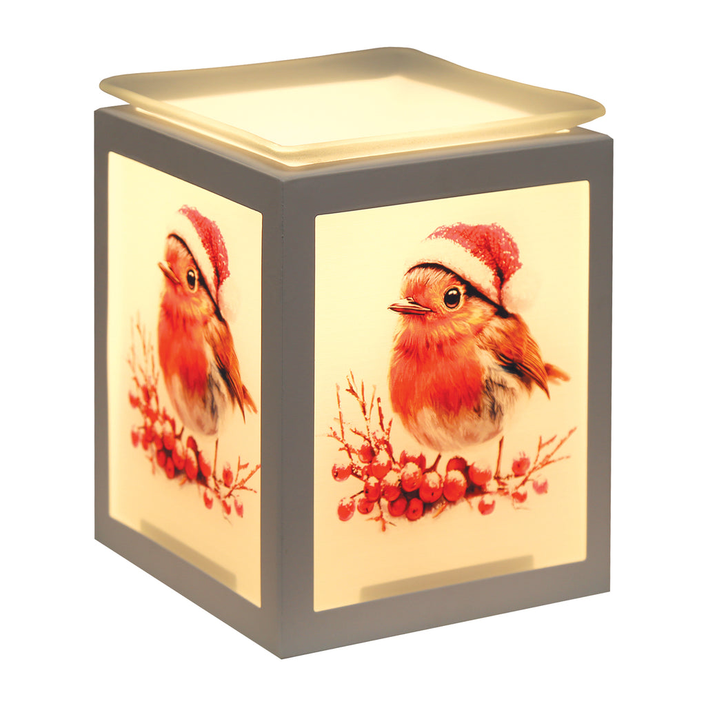 Electric Melter Christmas Robin 14cm