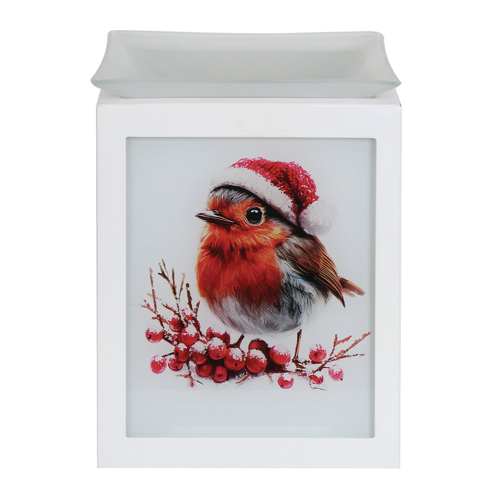 Electric Melter Christmas Robin 14cm
