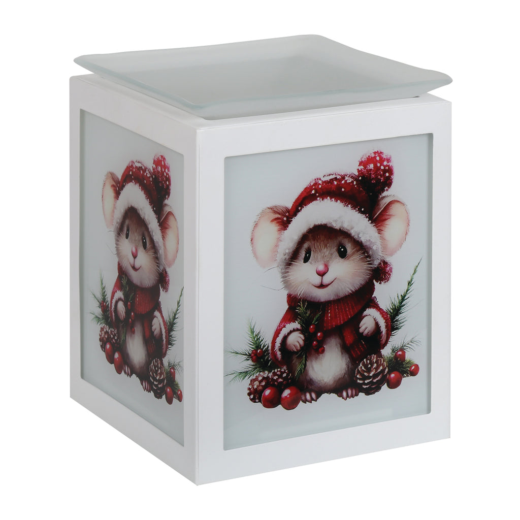 Electric Melter Christmas Mouse 14cm