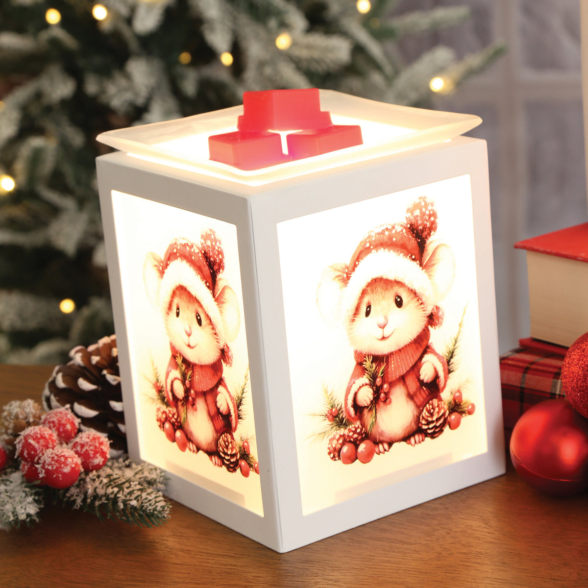 Electric Melter Christmas Mouse 14cm