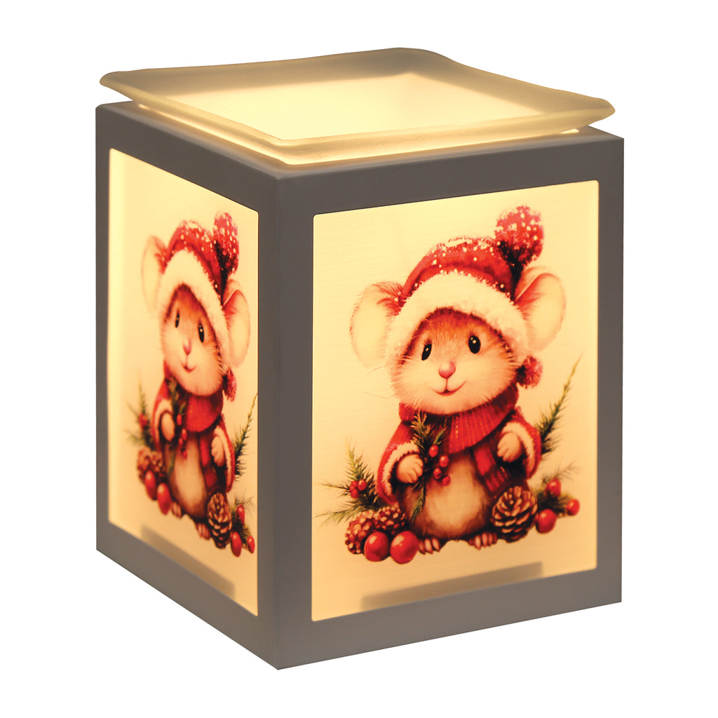 Electric Melter Christmas Mouse 14cm