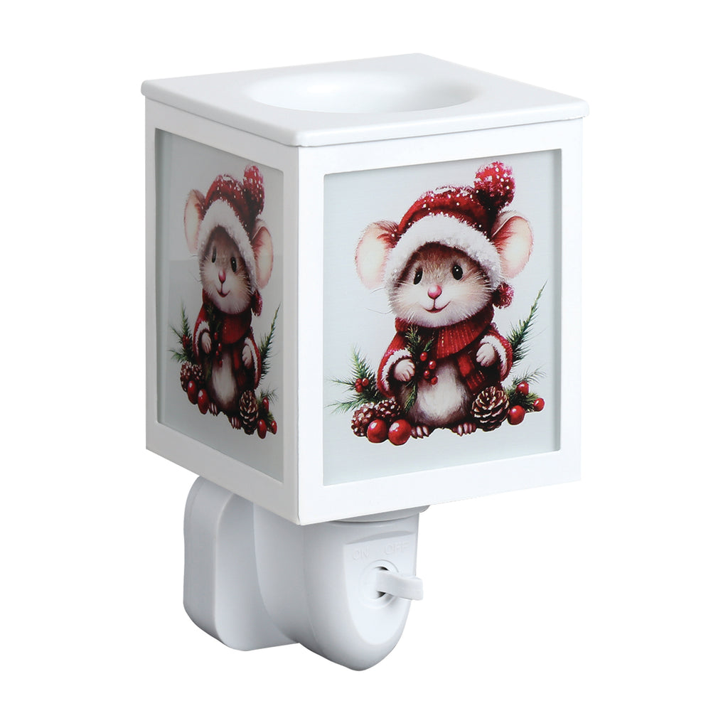 Plug In Christmas Mouse 14cm