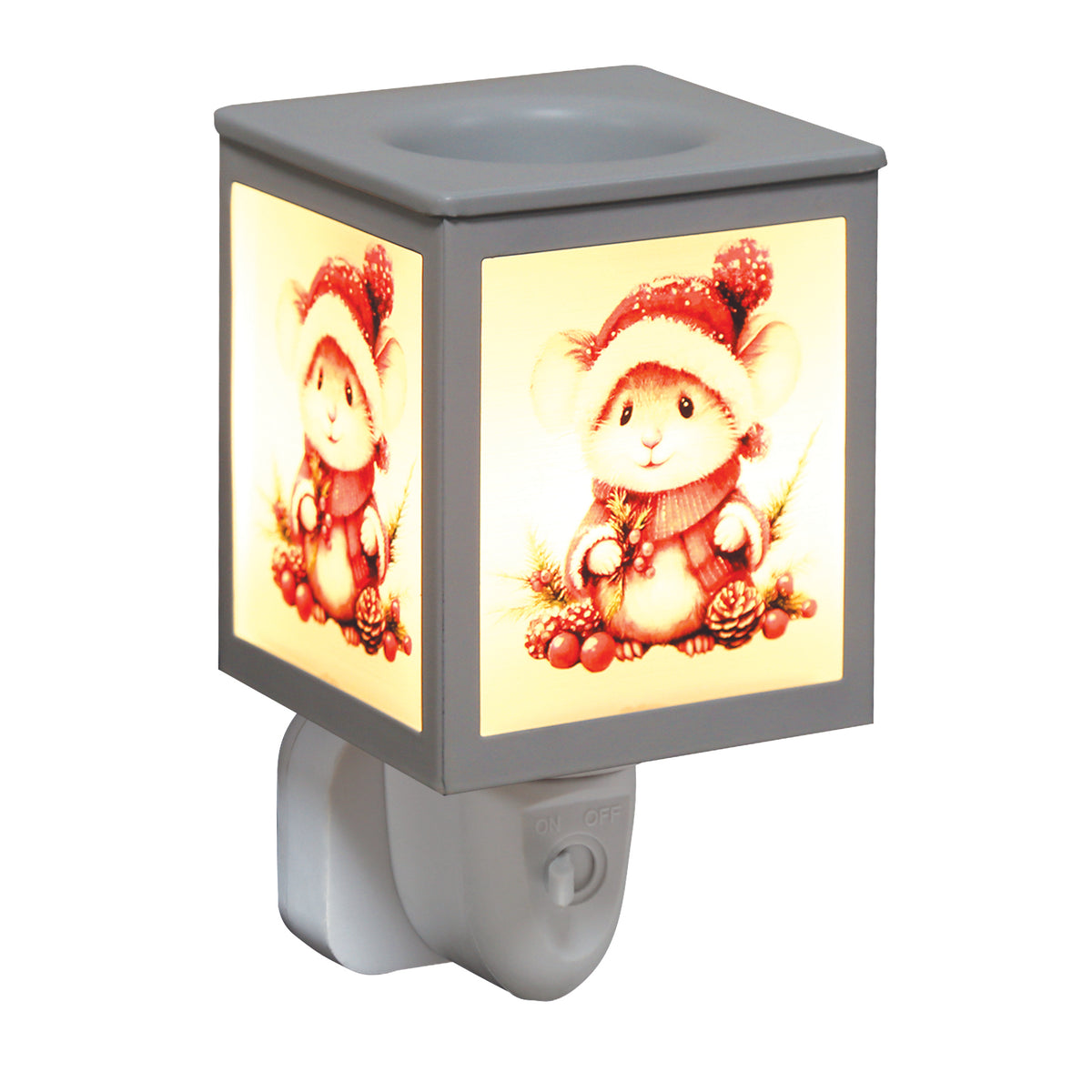 Plug In Christmas Mouse 14cm
