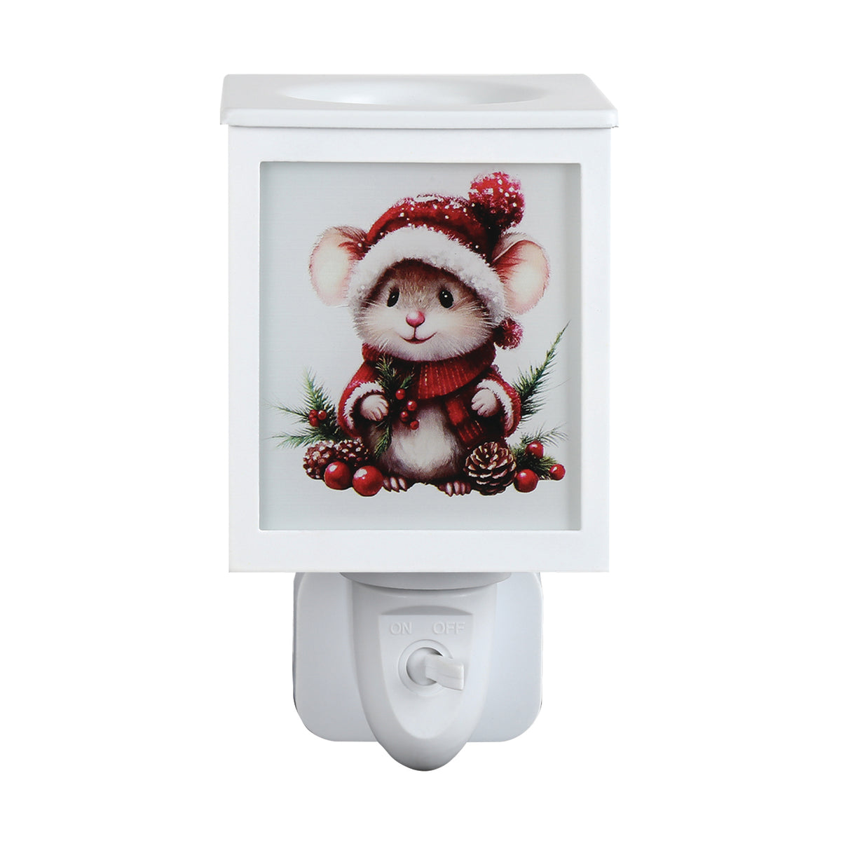 Plug In Christmas Mouse 14cm