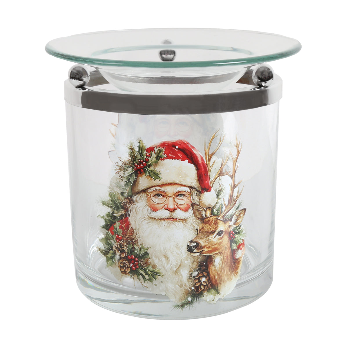 Tealight Wax Melter Father Christmas 10cm