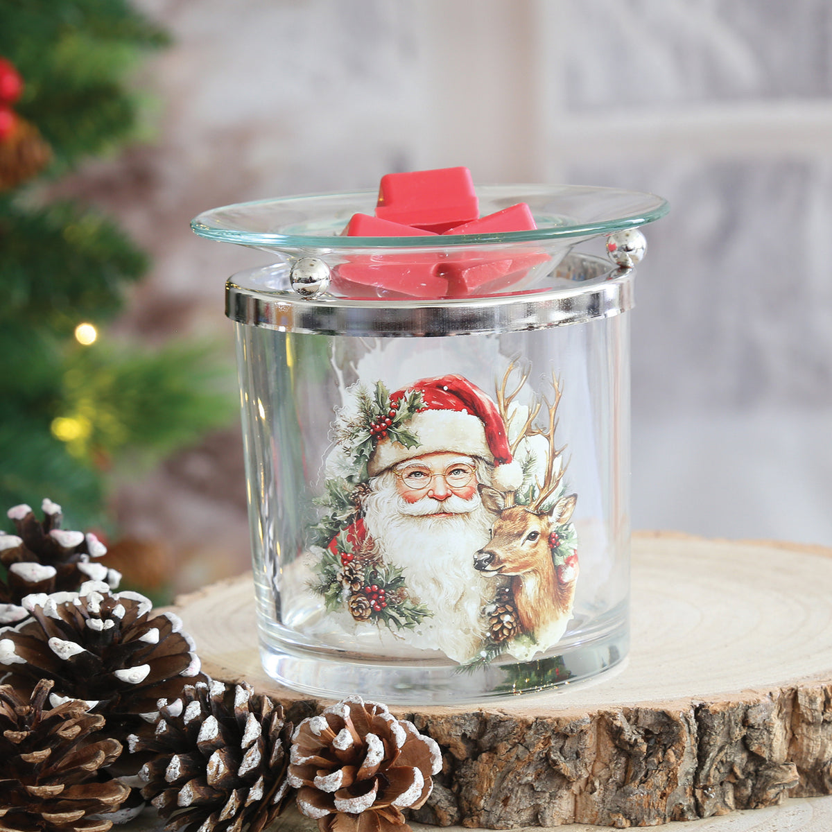 Tealight Wax Melter Father Christmas 10cm
