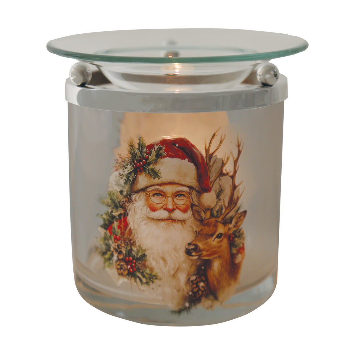 Tealight Wax Melter Father Christmas 10cm