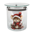 Tealight Wax Melter Festive Mouse 10cm