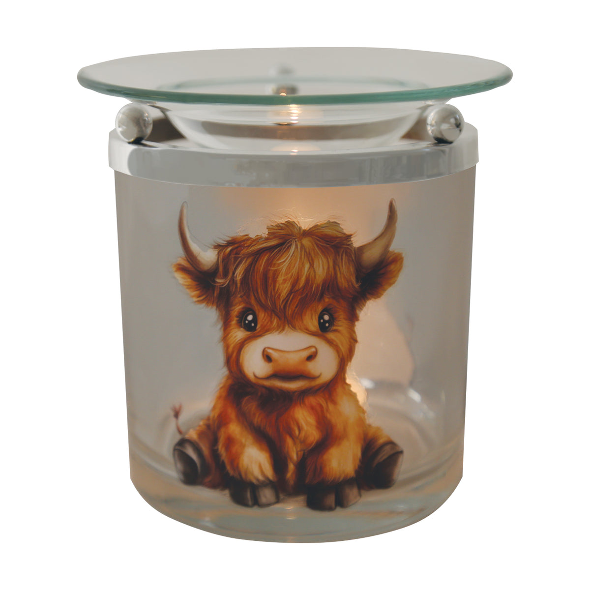 Tealight Wax Melter Highland Calf 10cm