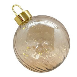 LED Bauble Decoration Gold 30cm