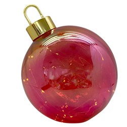 LED Bauble Decoration Red 30cm