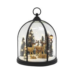 LED Deer Dome Lantern 26x31cm