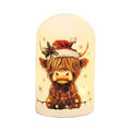 LED Dome Highland Cow 15cm
