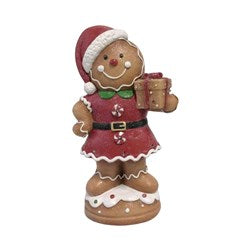 LED Gingerbread & Gift 16x30cm