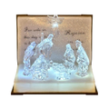 LED Nativity Book 19x16cm