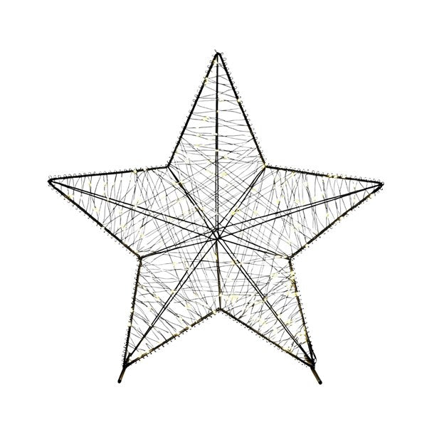 LED Star Black 49cm