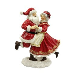 Mr & Mrs Claus Dancing 23cm