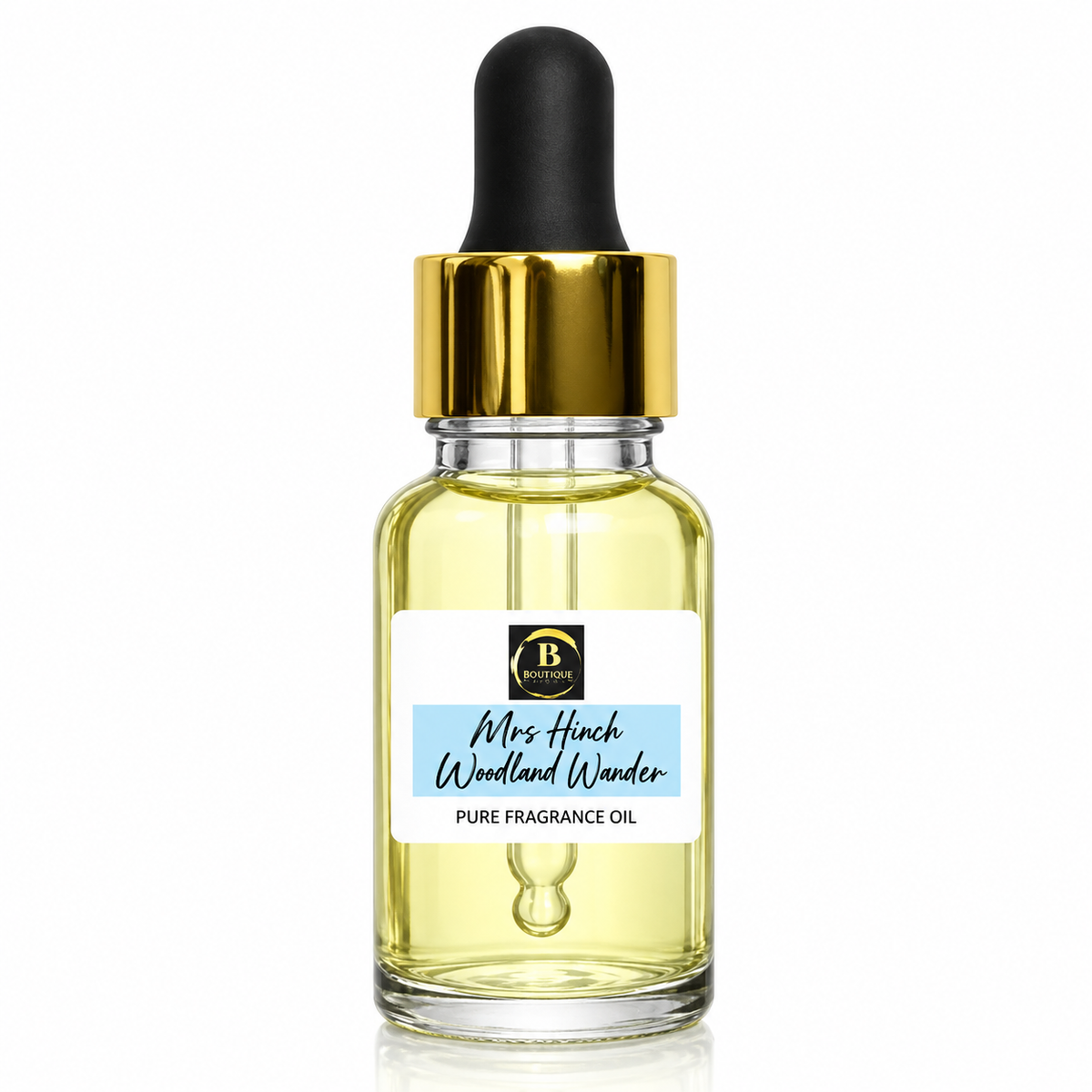 Mrs Hinch Woodland Wander fragrance oil in Boutique Aroma packaging