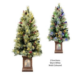 Pre-Lit 120cm Berry Tree – 150 Lights