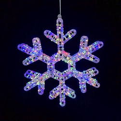 LED 500L Snowflake Multi Coloured 42cm