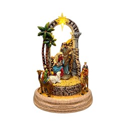 LED Animated Nativity 22cm