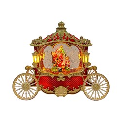 Santa Carriage Spinner 25x21cm