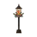 LED Santa Lamp Post Spinner 55cm