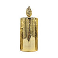 LED Rotating Candle Gold 24cm