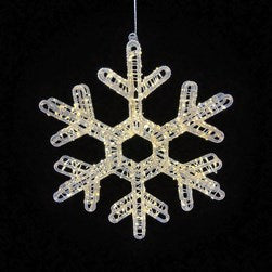 LED 500L Snowflake White 42cm